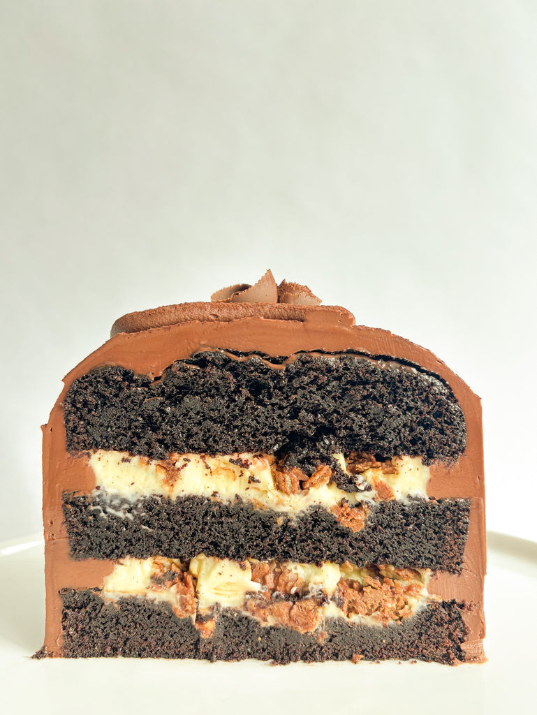 Gâteau «Boston cream pie» à la noisette