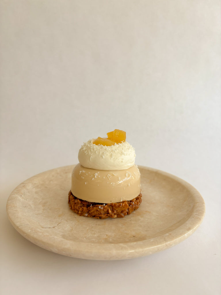 Mousse Dulcey, ananas et noisette