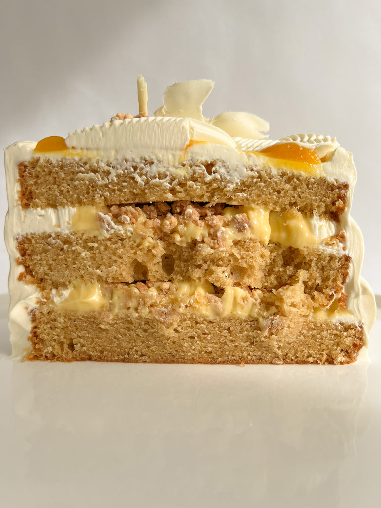 Passion Fruit and Opalys White Chocolate Cake