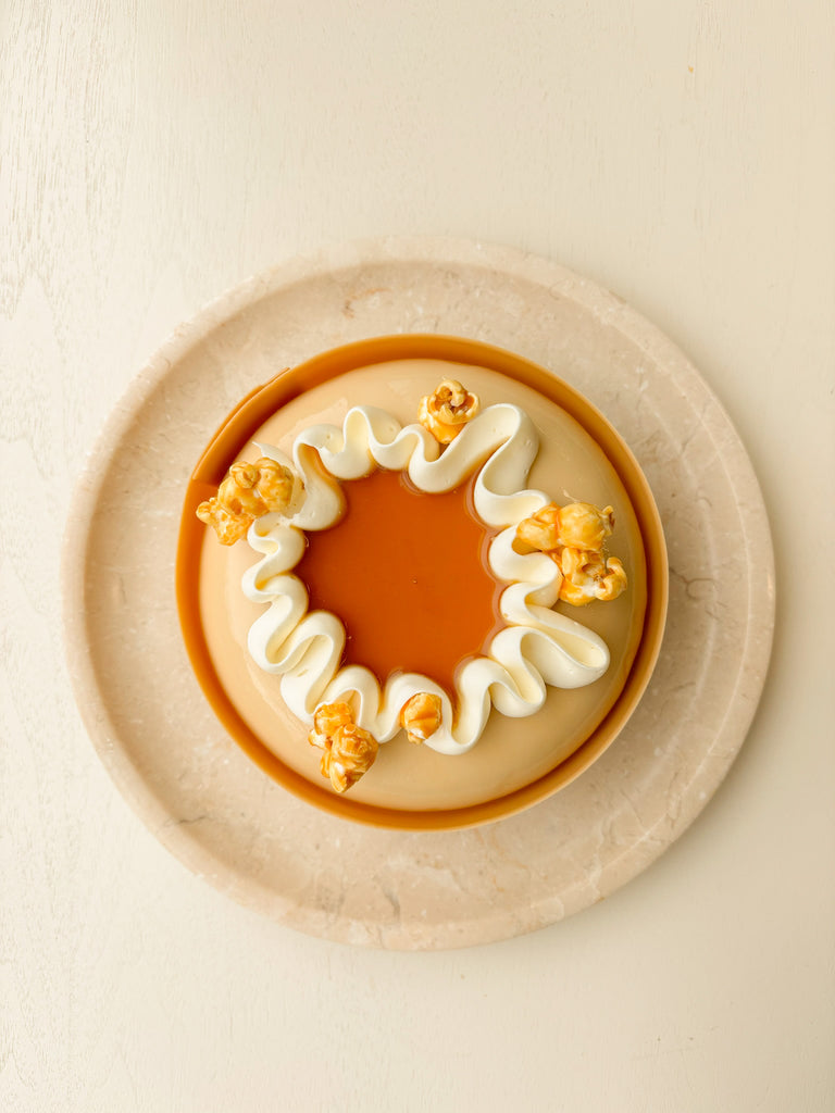 Dulcey, Maple and Popcorn Entremet