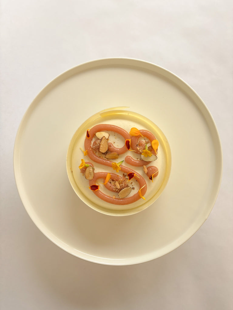 Entremet pomme, amande & vanille