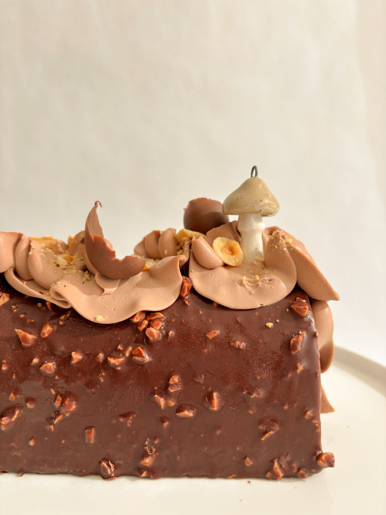Bûche chocolat et noisette