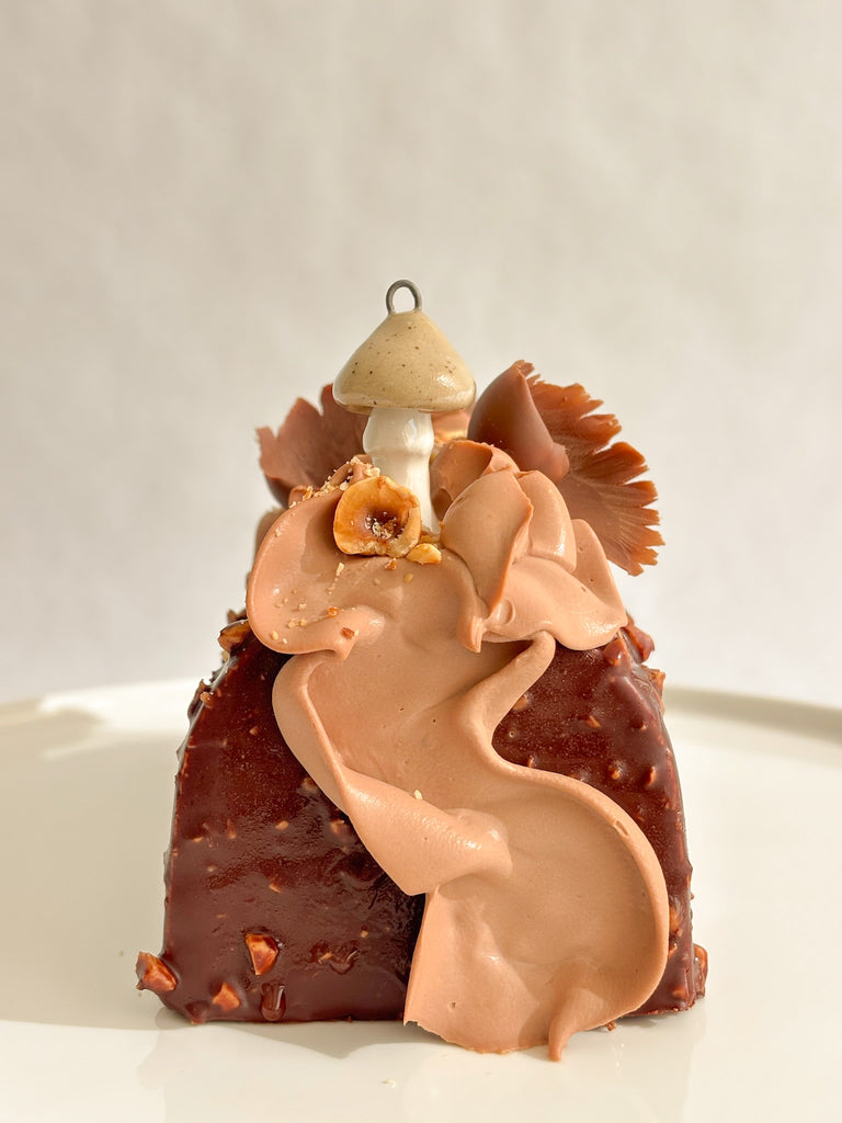 Bûche chocolat et noisette