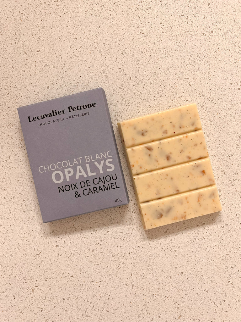 Tablette Opalys, cajou et caramel